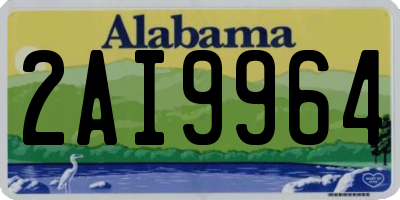 AL license plate 2AI9964