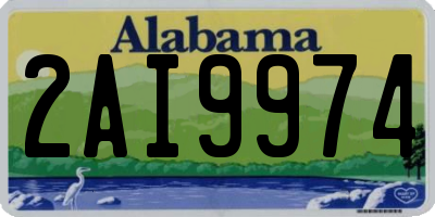 AL license plate 2AI9974
