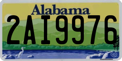 AL license plate 2AI9976