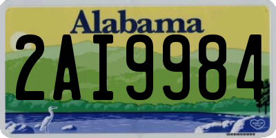 AL license plate 2AI9984