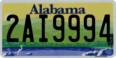 AL license plate 2AI9994