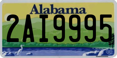 AL license plate 2AI9995