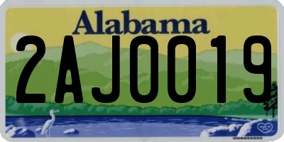 AL license plate 2AJ0019