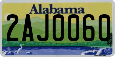 AL license plate 2AJ0060