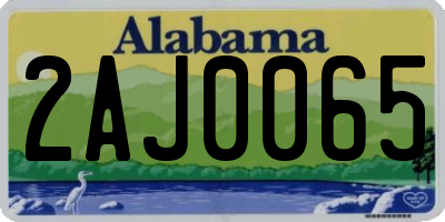 AL license plate 2AJ0065