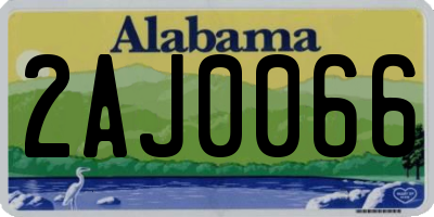 AL license plate 2AJ0066