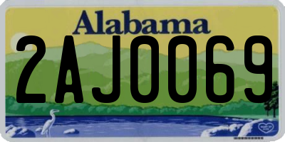 AL license plate 2AJ0069