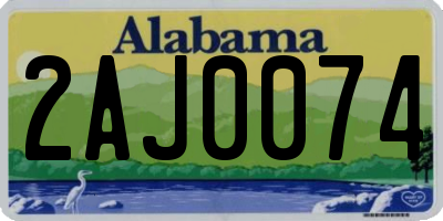 AL license plate 2AJ0074
