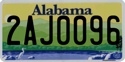 AL license plate 2AJ0096