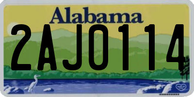 AL license plate 2AJ0114