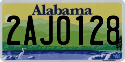 AL license plate 2AJ0128