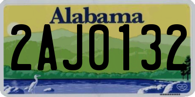 AL license plate 2AJ0132