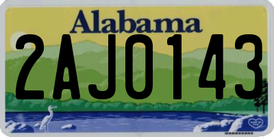 AL license plate 2AJ0143