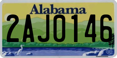 AL license plate 2AJ0146