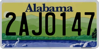 AL license plate 2AJ0147