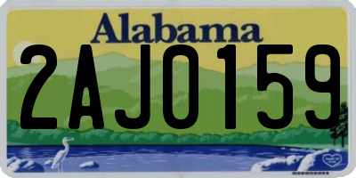 AL license plate 2AJ0159