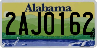 AL license plate 2AJ0162