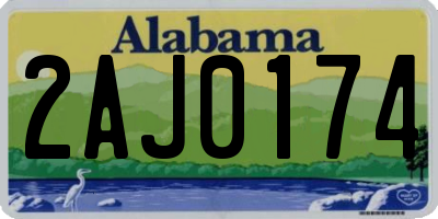 AL license plate 2AJ0174