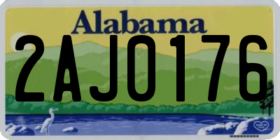 AL license plate 2AJ0176