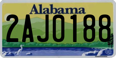 AL license plate 2AJ0188