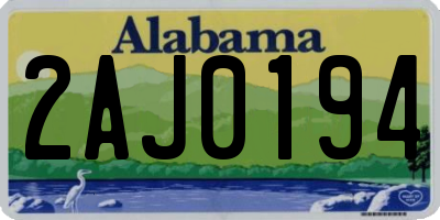AL license plate 2AJ0194