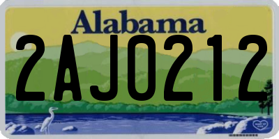 AL license plate 2AJ0212