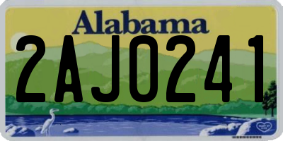 AL license plate 2AJ0241