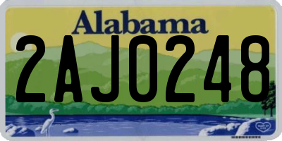AL license plate 2AJ0248