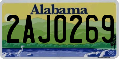 AL license plate 2AJ0269