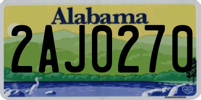 AL license plate 2AJ0270