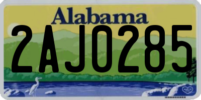 AL license plate 2AJ0285