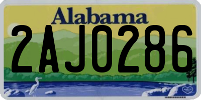 AL license plate 2AJ0286