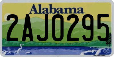AL license plate 2AJ0295