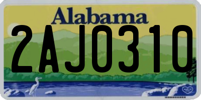 AL license plate 2AJ0310