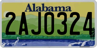 AL license plate 2AJ0324