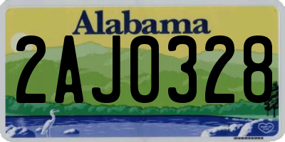 AL license plate 2AJ0328