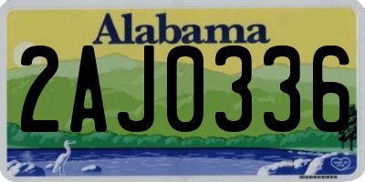 AL license plate 2AJ0336