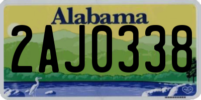 AL license plate 2AJ0338