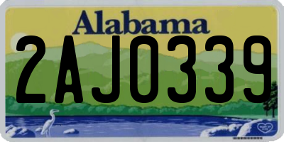 AL license plate 2AJ0339