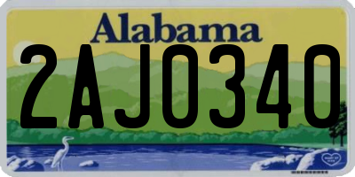 AL license plate 2AJ0340