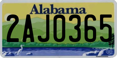 AL license plate 2AJ0365