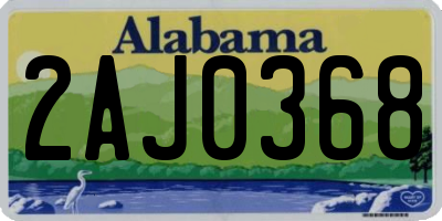 AL license plate 2AJ0368