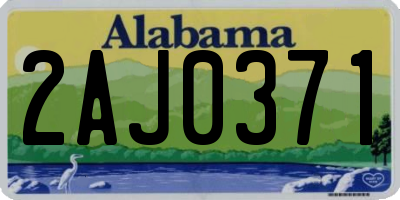 AL license plate 2AJ0371