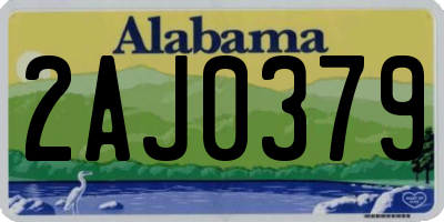 AL license plate 2AJ0379