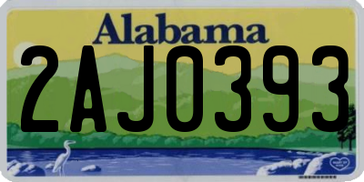 AL license plate 2AJ0393