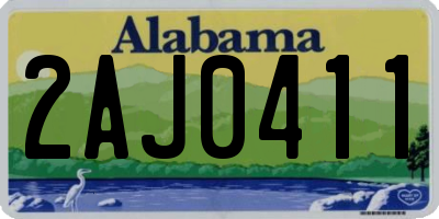 AL license plate 2AJ0411