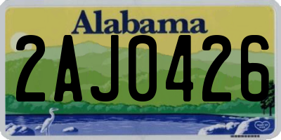 AL license plate 2AJ0426