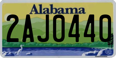 AL license plate 2AJ0440