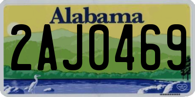 AL license plate 2AJ0469