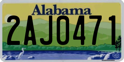 AL license plate 2AJ0471